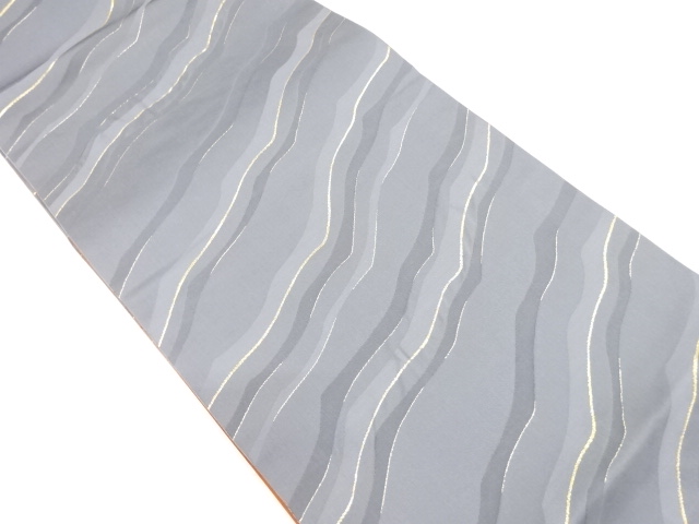 斜め縞模様織り出し全通袋帯